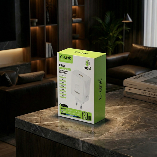 C-Link 120W Rapid Charger – Supports Warp, VOOC &amp; Turbo Charge