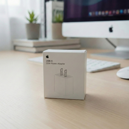 20W Dual USB-C Power Adapter – Apple-Compatible Fast Charger