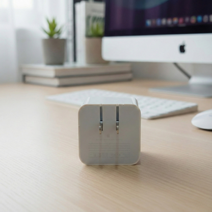20W Dual USB-C Power Adapter – Apple-Compatible Fast Charger